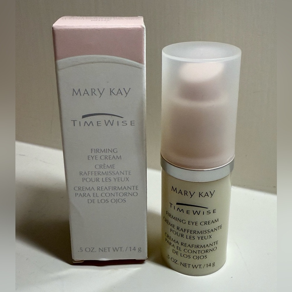 Mary Kay TimeWise Eye Cream in Pink and White